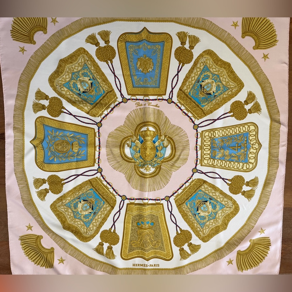 Hermes Post et Cavalerie silk scarf 30x30